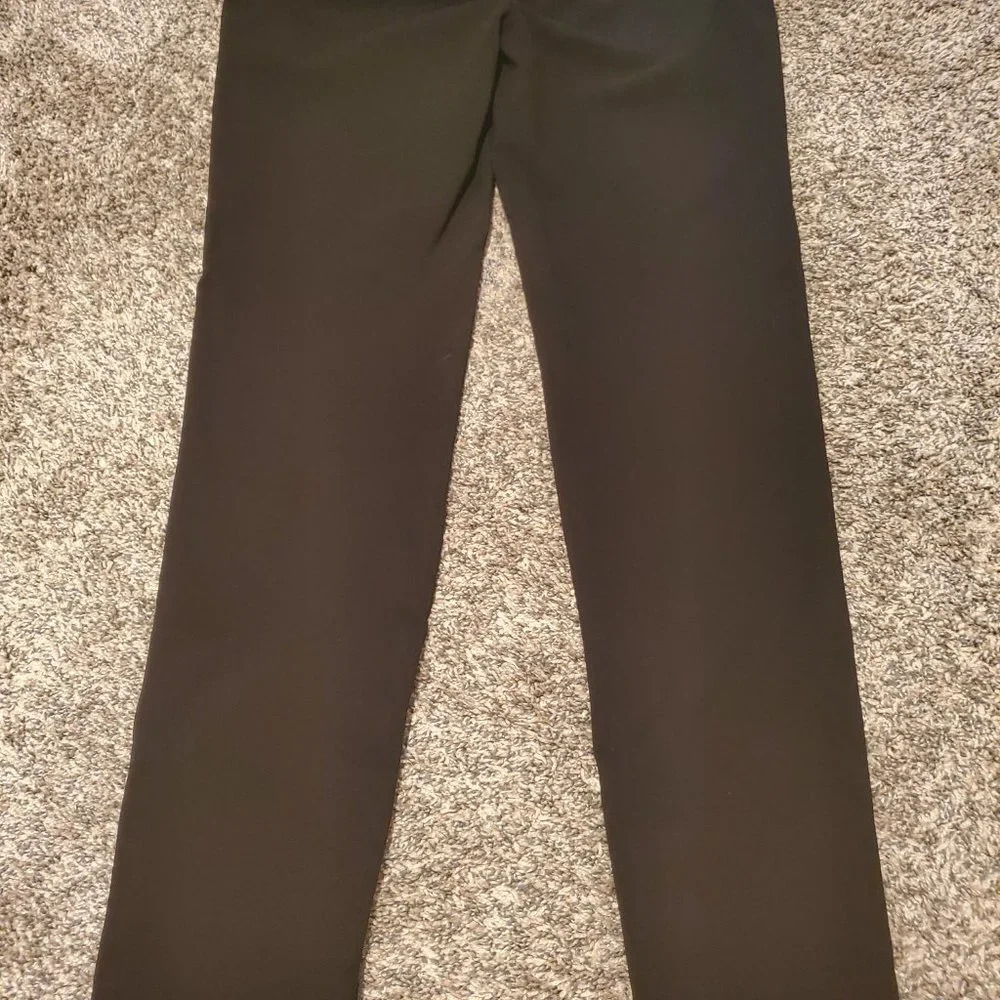 Diane Von Furstenberg Silver and Black Straight Leg Pants - Picture 5 of 6